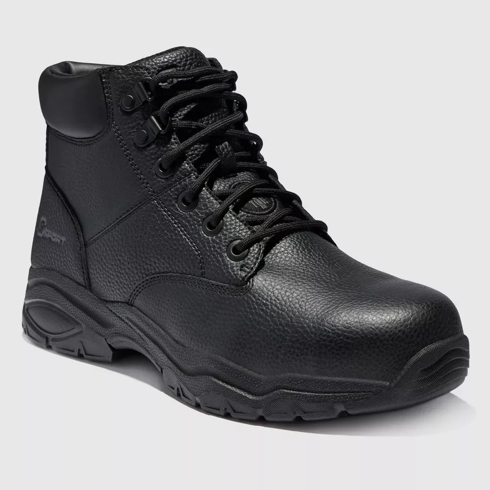 Men's Elton Steel Toe Work Boots by Skechers Black Size 10 New With Tags